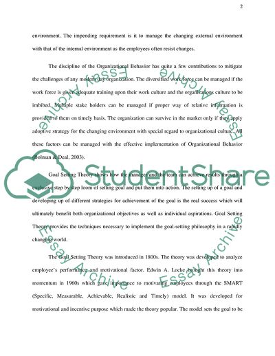 The Discipline of the Organizational Behavior