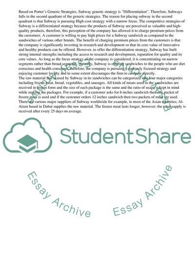 Strategy and Operations Managment