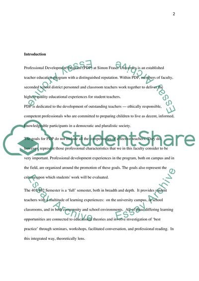 New Programme Development PDP