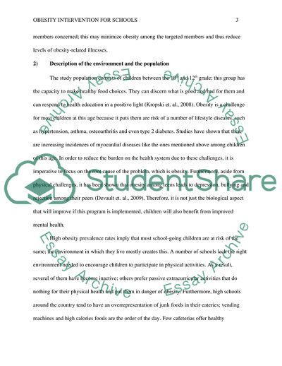 Obesity Intervention for Schools