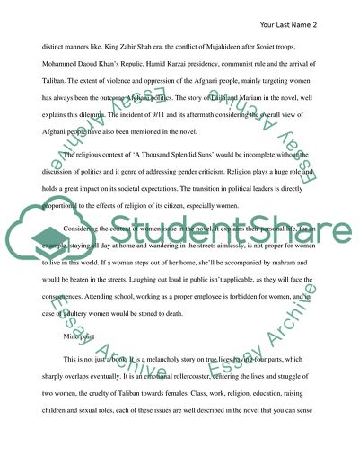 A Thousand Splendid Suns by Khalid Hosseini