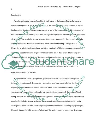 Isolated By The Internet