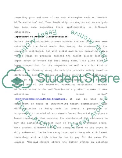 Cost Leadership Strategy