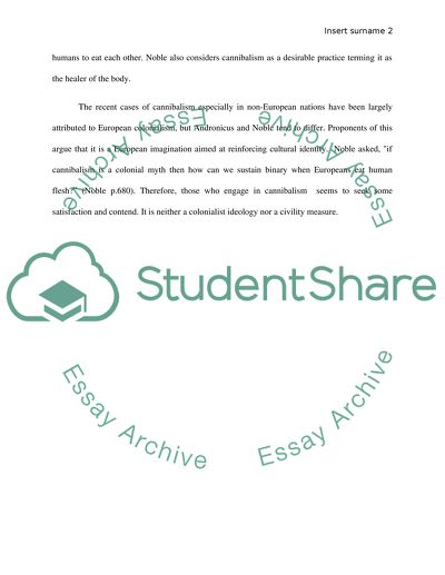 Cannibalism in literature