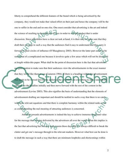 Why Advertisers Use Principles of Visual Search and Attention