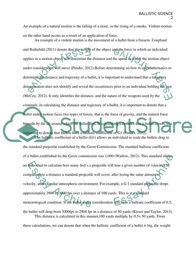 Ballistics - Calculating the Distance and Trajectory of a Bullet
