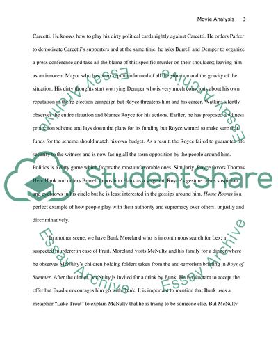 Analysis of THE WIRE-Episode 3