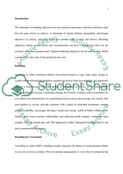 Cravendale - Branding Objectives for New Product