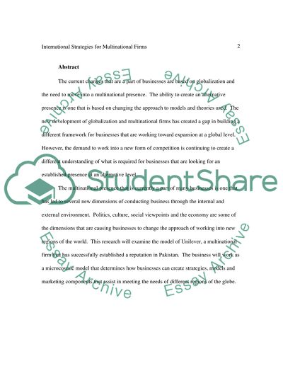 International Marketing Strategies for Multinational Firms