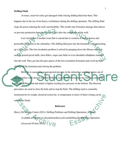 Drilling Problems and Drilling Operations