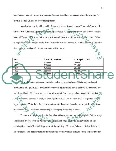 Trammel Craw - Investment Opportunity