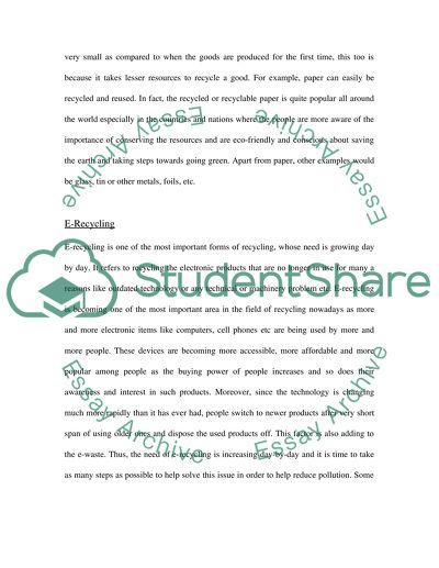 Marketing Plan on E-Recycling