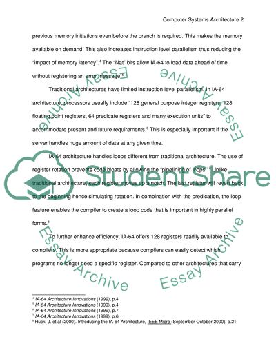Further Computer Systems Architecture