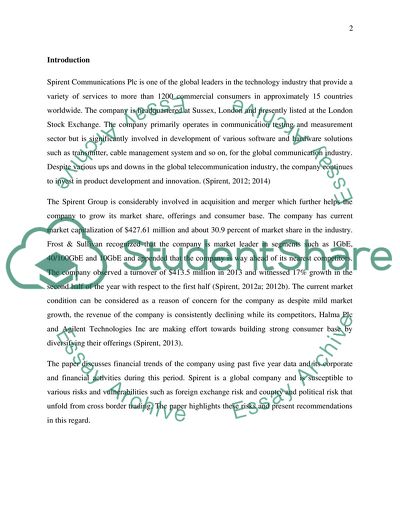 Spirent Communications Plc