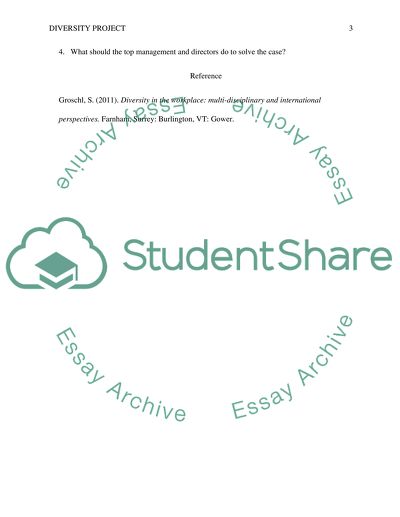 Develop and create case for diversity project