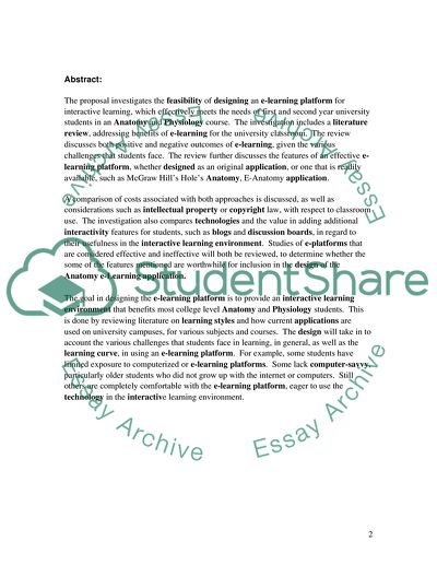 Positive and Negative Results of E-Learning