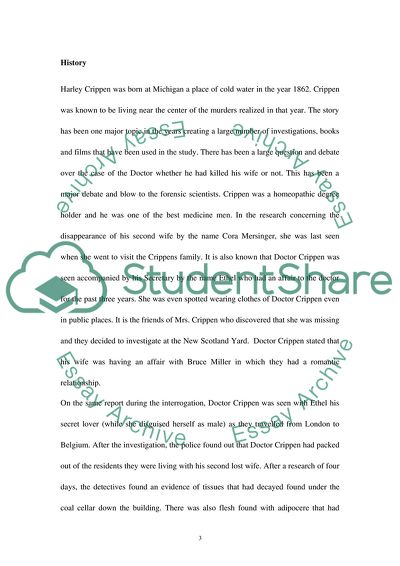 The onviction of Dr. Crippen Case