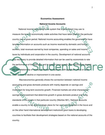 Economics Assessment