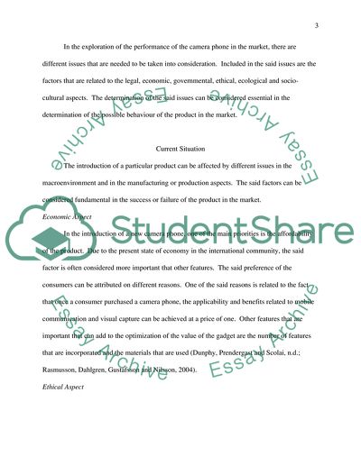 Camera Phone Technology in the Market