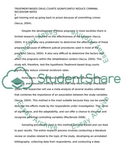 Treatment-Based Drug Courts Significantly Reduce Criminal Recidivism Rates