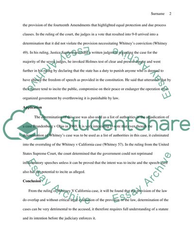 Whitney v California, Illinois v Gates, Dred Scott v Sandford
