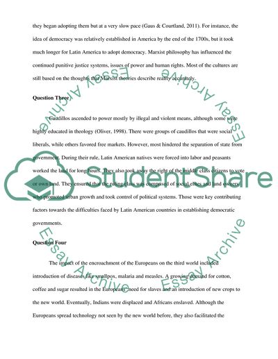 The Philosophies Influencing Latin America