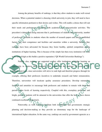 The pros and cons of university ranking