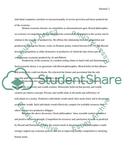 Economic Concepts That Greek Philosophers Would Agree With