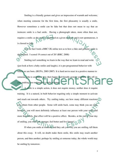 The Benefits of the Human Smile