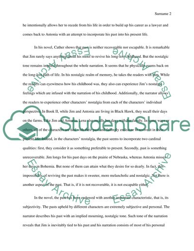 Natures Influence on the Central Characters of My Antonia