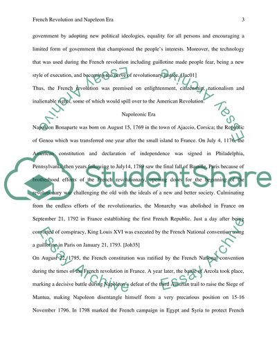 French Revolution and Napoleon Era