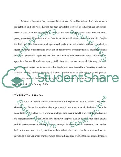 War, Revolution and Reconstruction in Europe (1914-1929)