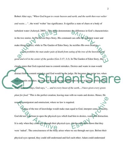 Distinct Characteristics in the Two Stories