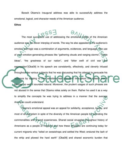 Inaugural Address of Barack Obama