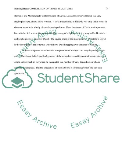 Comparison of Three Sculptures