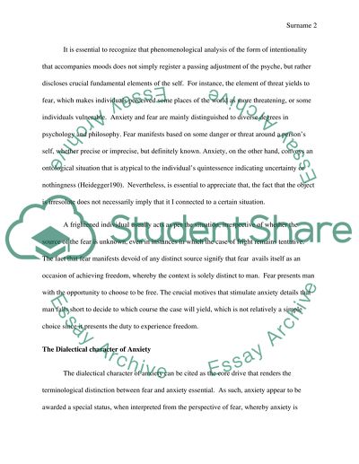 Fear is Inauthentic Anxiety