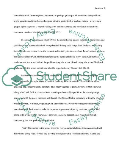 Contemporary Fiction and Poetry