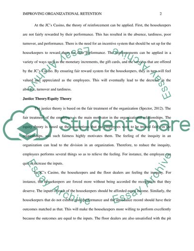 Improving Organizational Retention by Work Motivation Theories