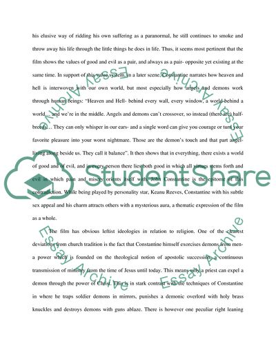 The Review of Constantine and Super Size Me Movies