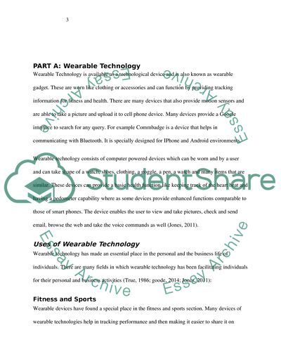 Wearable Technology & Plastic Fibers