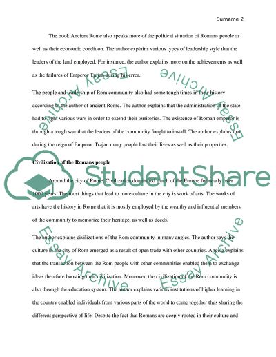 A Day in the Life of Ancient Rome by Alberto