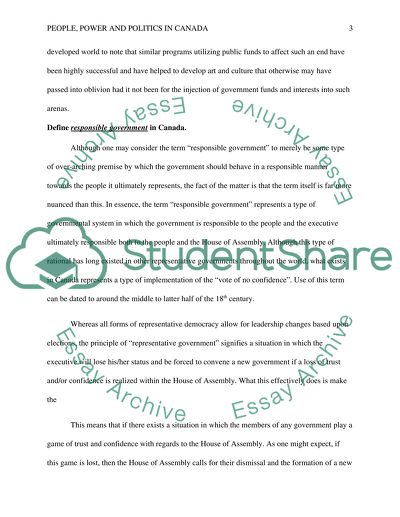 People, Power and Politics in Canada