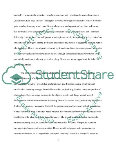 Symbolic Interactionism