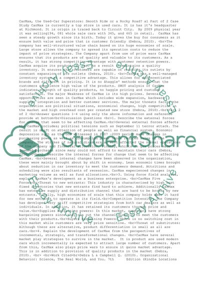 Chapter 18: CarMax, the Used-Car Superstore: Smooth Ride or a Rocky Road