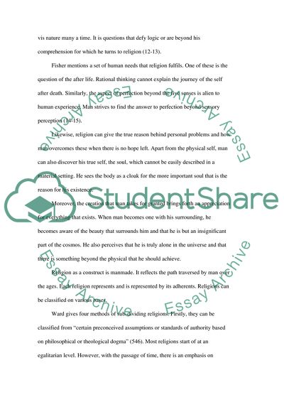 The Significance of World Religions