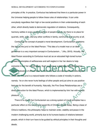 Moral Development According to Confucianism