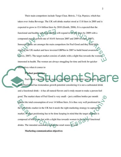 Marketing Communications on Drinks Market