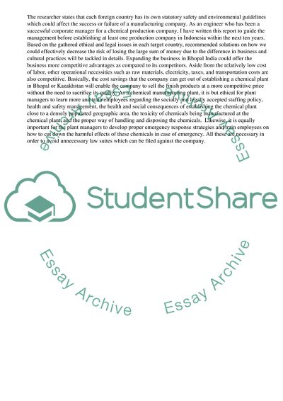 Advantages of Establishing a Chemical Production Plant in Bhopal India