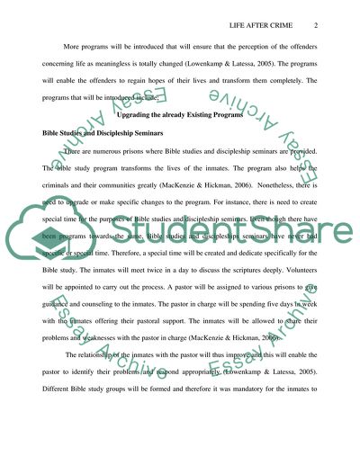 Effective Reentry Programs For Inmates