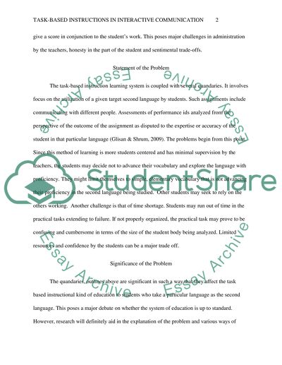 Task-based Instructions in Interactive Communication